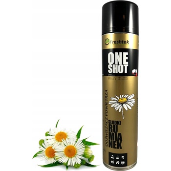 FRESHTEK ONE SHOT OSVĚŽOVAČ vzduchu SLADKÝ HEŘMÁNEK Neutralizátor 600 ml