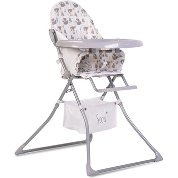 Moni Детски стол за хранене Scaut сив