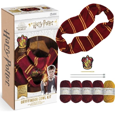 Eaglemoss HERO COLLECTOR Harry Potter Šála Nebelvír Pletací souprava 10GR – Zboží Dáma