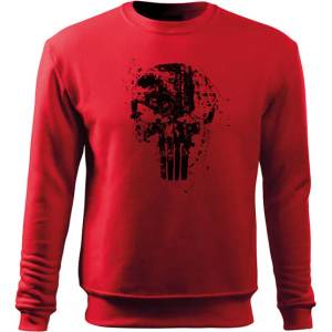 DRAGOWA мъжки суитшърт Frank the Punisher, червен 300г/м2 (16774)