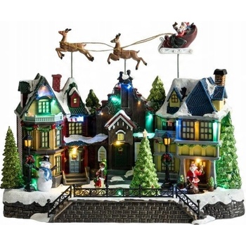 HOMESTYLING Vianočné dekorácie s LED osvetlením 41 x 27 cm