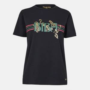 Biba Тениска Biba Logo T-Shirt - Animal Black