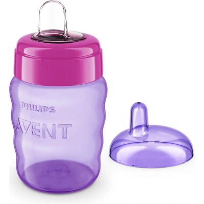 Philips чаша за лесен преход без дръжки 260 мл - 9м+, розова