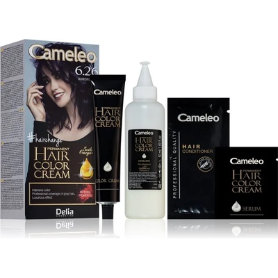Delia Cosmetics Cameleo Omega перманентната боя за коса цвят 6.26 Aubergine