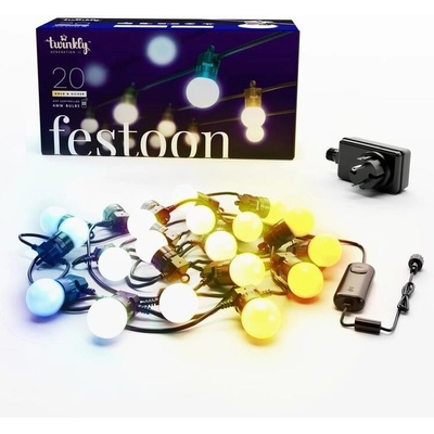 Twinkly TWF020GOP-BEU LED Venkovní dekorační řetěz 20xLED 14m IP44 Wi-Fi TW0021