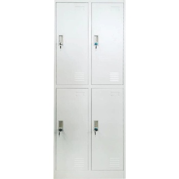 RFG Гардероб RFG, метален, двоен, с четири клетки, 60 x 45 x 185 cm