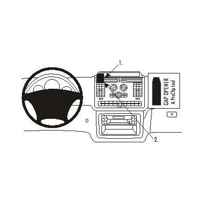Brodit ProClip montážna konzola pre Mercedes Benz V-Class/Vito 04-14, na stred vľavo 853364