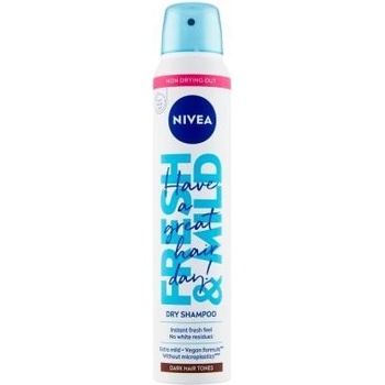 Nivea Fresh Revive Dark Tones suchý šampón pre objem 200 ml