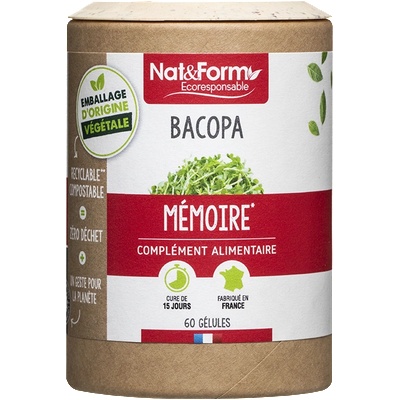 Nat&Form Бакопа мониери 60 капсули | Nat&Form (025218 (BACO_60E))