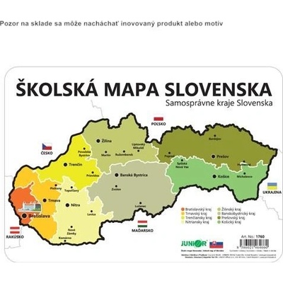 Školská mapa SR šablóna krajov