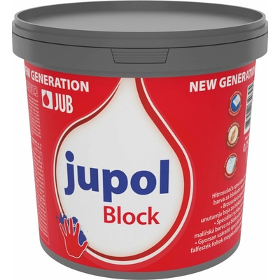 JUB JUPOL GOLD new generation kvalitná umývateľná interiérová farba na steny biela 0,75 L