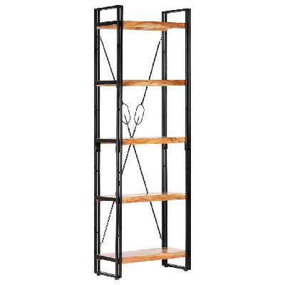 Sonata Библиотека с 5 рафта, 60x30x180 см, акация масив