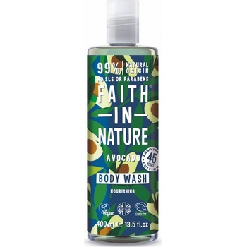 Faith in Nature sprchový gel s avokádovým olejem 400 ml