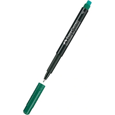 Перманентен тънкописец Faber-Castell OHP F Зелен (1602006-03)