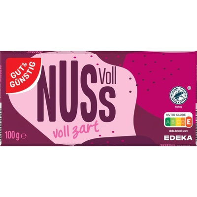 Gut & Günstig jemně hořká s celými lískovými ořechy 100 g