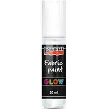 3D farba na textil svietiaca v tme PENTART GLOW 20 ml svetlomodrá