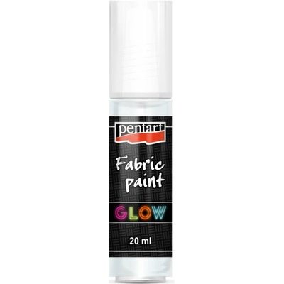 3D farba na textil svietiaca v tme PENTART GLOW 20 ml svetlomodrá