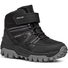 Geox kozačky J Himalaya Boy B Abx J46FRD 050FU C9999 černá