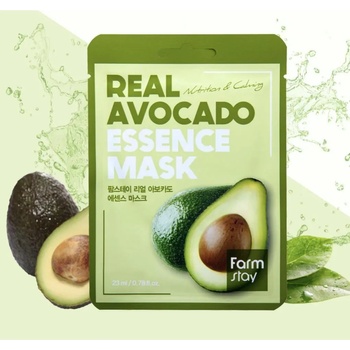 Image 1 of FARM STAY Шийт маска за лице с авокадо Farm Stay Real Avocado Essence Mask 1 бр
