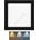 Ecolite LED-WSQ-CCT/12W/CR- LED Лампа за окачен таван RAFA LED/12W/230V IP44 черен (EC0437)
