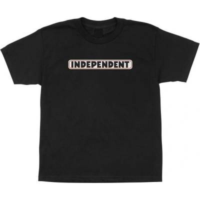 Independent triko Bar Logo S/S Midweight T-Shirt Black