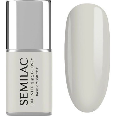 Semilac Uv gel lak na nehty One Step 3in1 Glossy The White S110 7 ml