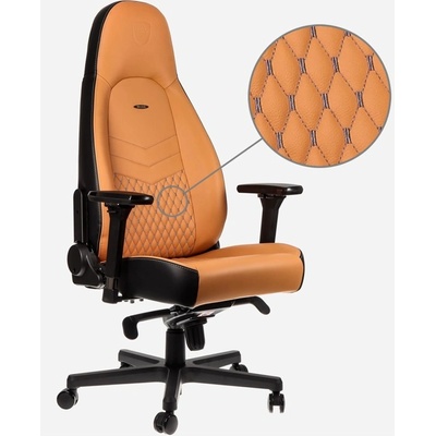 Noblechairs Геймърски стол noblechairs Icon, еко кожа, жълт