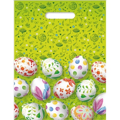 Argus veľkonočná igelitová taška s motívom vajíčok 27 × 36 × 7 cm - 1 kus
