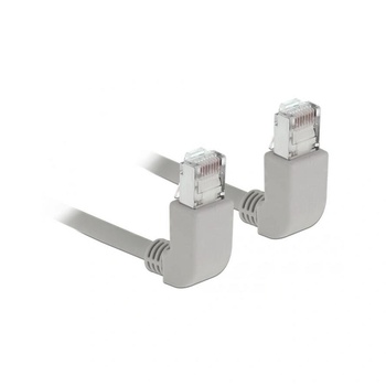 Delock Netzwerkkabel RJ45 Cat. 6A S/FTP oben / oben gewinkelt (83513) (83513)