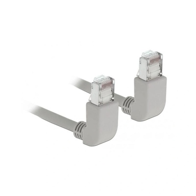 Delock Netzwerkkabel RJ45 Cat. 6A S/FTP oben / oben gewinkelt (83513) (83513)