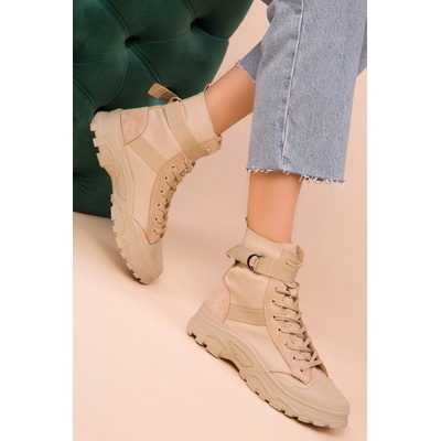 Soho Дамски боти - Бежови 988072 #271927 (271927_Бежов)