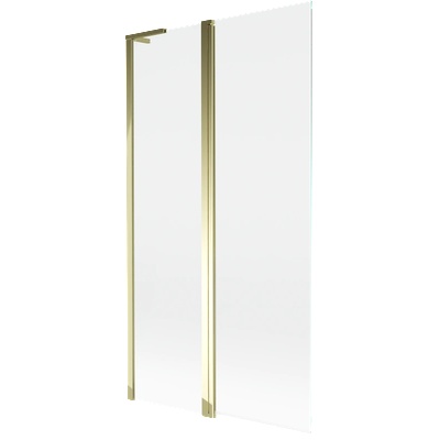 Mist L параван за вана, двукрили 100 x 150 cm, прозрачен, златен - 8A9L-100-011-50-00 (8A9L-100-011-50-00)