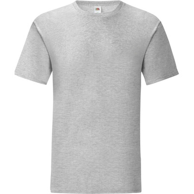 Fruit of the Loom Iconic 150 T krátký rukáv melír šedá