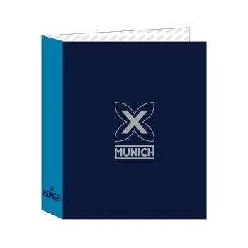 Munich Папка с пръстени Munich Nautic Морско син A4 27 x 33 x 6 cm