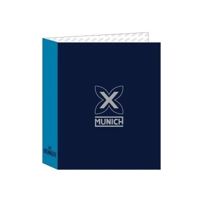 Munich Папка с пръстени Munich Nautic Морско син A4 27 x 33 x 6 cm
