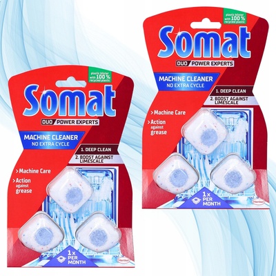 Somat Machine Cleaner Čistič Umývačky riadu 2 x 3 ks