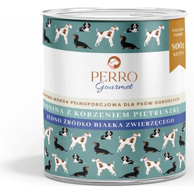 Perro Gourmet Horse meat with parsley root 800 g