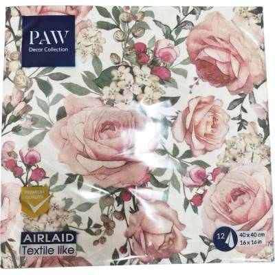 PAW servítky Airlaid L Gorgeous Roses 40x40cm