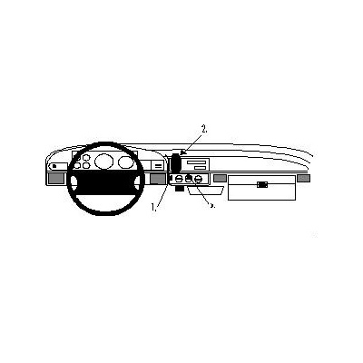Brodit ProClip montážna konzola na palubnú dosku pre Ford F-Series 350 92-98, 852148