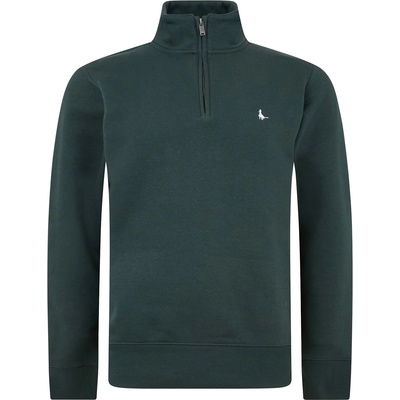 Jack Wills Блуза Jack Wills Jack Barchester Quarter Zip Sweatshirt - Dark Pine