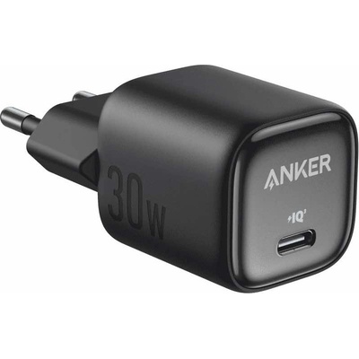 Anker Захранване за ел. мрежа с USB-C изход с технология за бързо зареждане - Anker Zolo GaN USB-C Charger 30W (черен) (A2698G11)