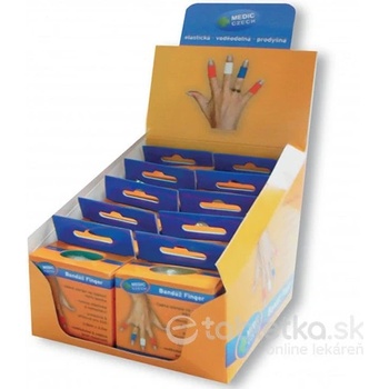 Medic bandáž Finger Karton Mix 2,5cm x 4,5m náplasť elastická 10ks