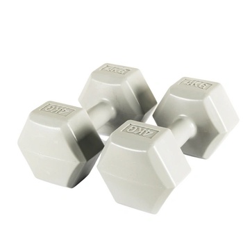 S-Sport PVC ръчни дъмбели, шестоъгълни 2x4 кг