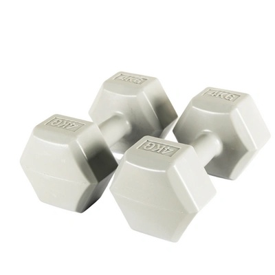 S-Sport PVC ръчни дъмбели, шестоъгълни 2x4 кг