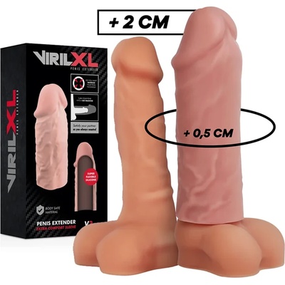 Силиконов пенис удължител, 10см. - Penis Extender V3 Flesh (D-227245)