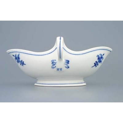 Český Porcelán Dubí ZELENÝ Cibulák Omáčnik oválny bez podstavca Originálny 550 ml