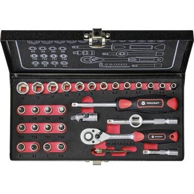 Toolcraft súprava nástrčných kľúčov metrický 1/4 6,3 mm 36-dielna 826363