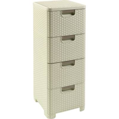 Curver Style skrinka 4 x 14 l biela