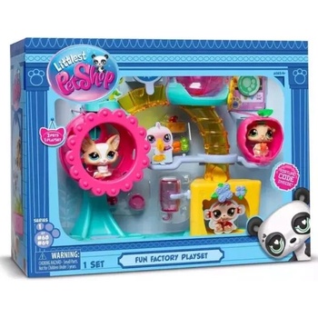 TM Toys Littlest Pet Shop: Игрален комплект „Фабрика за забавление с 2 фигурки, серия 1 (LPS00519)