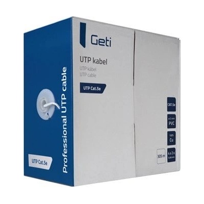 Geti 03670011 UTP, Cat.5e, drát, 305m